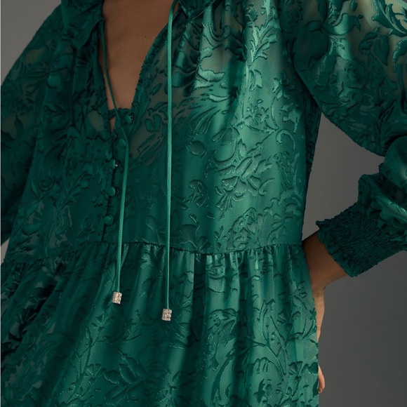 The Marais Maxi Dress: Satin-Burnout Edition Medium Petite - Picture 3 of 10